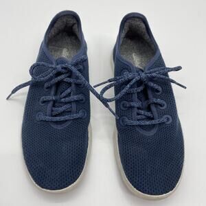 ALLBIRDS Sneaker Blue Knit Upper Wool Runners Lace Up Shoe Womens Size 9